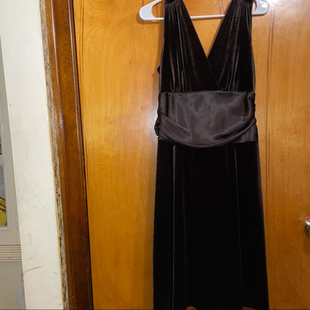Sexy Velcro Hershey Brown dress
